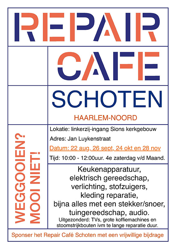Wijkplatform Leefbaar Vondelkwartier | Repair Cafe